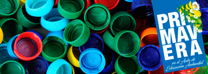 Gran mural de tapones